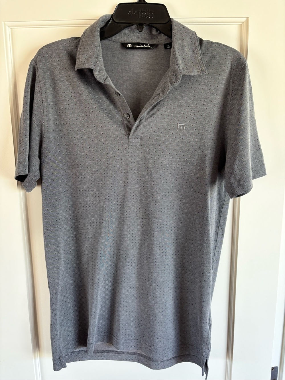 Travis Mathew Gray Textured Polo Shirt - Picture 2 of 4